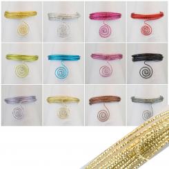 Aluminiumdraht Aludraht Hammerschlag 2mm x 5m Eloxiert 