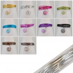 Aluminiumdraht Aludraht Triangel geprägt 2,8mm x 5m Eloxiert 