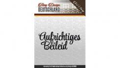 Amy Design Silikon-Textstempel „Aufrichtiges Beileid“ 