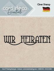 Amy Design Silikon-Textstempel „Wir Heiraten“ 