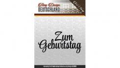 Amy Design Silikon-Textstempel „Zum Geburtstag“ 