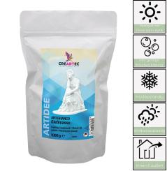 Artebianco Gießmasse Wetter- und Frostbeständig aus feinstem Carrara Marmor - 1kg 1 Kg Beutel