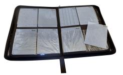 Aufbewahrungsmappe für 40 Prägeschablonen Embossingfolders - Schwarz, 36,5x26cm 