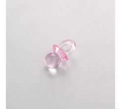 Baby Accessoire 10 Acryl Schnuller rosa, 20x12mm 