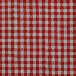 Baumwollstoff Webware Basic mit Muster 45x50cm Kariert Rot / Weiß Kariert Rot / Weiß