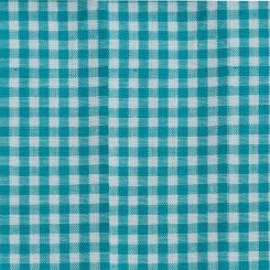 Baumwollstoff Webware Basic mit Muster 45x50cm Kariert Türkis / Weiß Kariert Türkis / Weiß