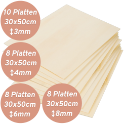 Birkensperrholzplatten 30x50cm 