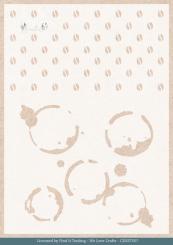 Card Deco Mask Stencil / Schablone - Coffee to Go A5 