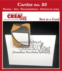 Crealies Cardzz Stanzschablone No.25 - Box in einer Karte 
