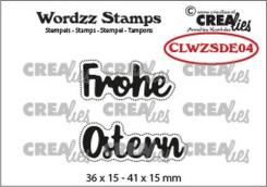 Crealies Silikon-Textstempel „Frohe Ostern“ 2-teilig 