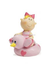 CREApop Baby Girl mit Ente, 7cm 