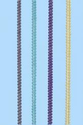 CREApop® Miniborte 3 mm, türkis, 1 m 