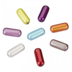 CREApop Prato-Perlen Walzen mix 7x17mm, ca. 8 St. 