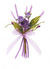 CREApop® Rosen mit Band, pflaume - 13cm 