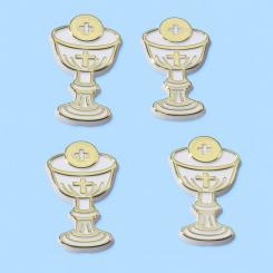 CREApop Streuteile Kelch weiss-gold ca. 3cm / 1 Stk. 