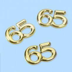 CREApop Streuteile Zahl 65 gold ca. 1,5cm / 1 Stk. 