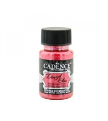 Cadence Dora Glas & Porzellanfarbe Glitzer-Metallic - 50ml Rot Rot