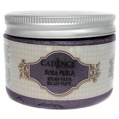 Cadence Dora Perla Glitzer-Metallic-Reliefpaste 150ml Dunkle Orchidee Dunkle Orchidee