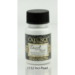 Cadence Dora Textil Glitzer-Metallic - Stoffmalfarbe - 50ml Perlmutt Perlmutt