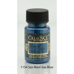 Cadence Dora Textil Glitzer-Metallic - Stoffmalfarbe - 50ml Sax Blau Sax Blau
