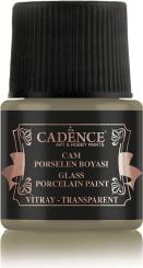 Cadence Glas- und Porzellanfarbe - transparent -  45ml Ölgrün Ölgrün