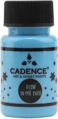 Cadence Glow in the Dark 50ml - Nachtleucht Farbe Blau Blau