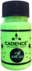 Cadence Glow in the Dark 50ml - Nachtleucht Farbe Dunkelgrün Dunkelgrün