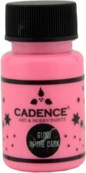 Cadence Glow in the Dark 50ml - Nachtleucht Farbe Rosa Rosa