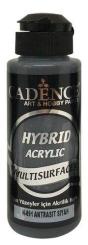Cadence - Hybrid-Multi-Surface Satin Acrylfarbe - 120ml Anthrazit Schwarz Anthrazit Schwarz
