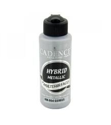 Cadence - Metallic-Hybrid-Multi-Surface Satin Acrylfarbe - 120ml Silber Silber
