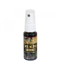 Cadence Mix Media Metallic Shimmer Ink Spray - 25ml Schwarz Schwarz