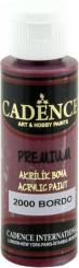 Cadence Premium Acrylfarbe (Halbmatt) 70ml Bordeaux Rot Bordeaux Rot