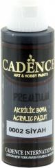 Cadence Premium Acrylfarbe (Halbmatt) 70ml Schwarz Schwarz