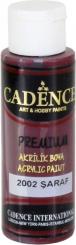 Cadence Premium Acrylfarbe (Halbmatt) 70ml Wein Rot Wein Rot