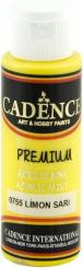 Cadence Premium Acrylfarbe (Halbmatt) 70ml Zitronengelb Zitronengelb