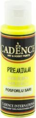 Cadence Premium Neon-Acrylfarbe (Halbmatt) 70ml Neon-Gelb Neon-Gelb