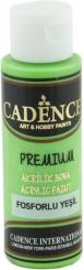 Cadence Premium Neon-Acrylfarbe (Halbmatt) 70ml Neon-Grün Neon-Grün