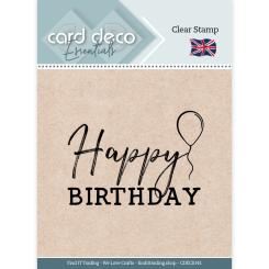 Card Deco Essentials Clearstempel  - Happy Birthday 