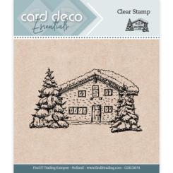 Card Deco Essentials Clearstempel  - Hütte 