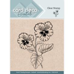 Card Deco Essentials Clearstempel  - Stiefmütterchen 