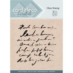 Card Deco Essentials Clearstempel  - Vintage Handschrift 