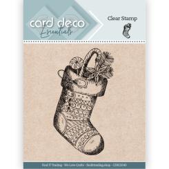 Card Deco Essentials Clearstempel  - Weihnachtsstiefel 