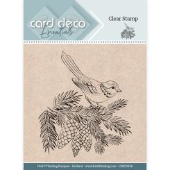 Card Deco Essentials Clearstempel  - Wintervogel 