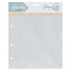 Card Deco Essentials Ersatz Stempel Aufbewahrungshüllen A5 - 6 Stück 