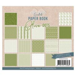 Card Deco Essentials Paperpack - 15,2  x 15,2cm 170g/m²  - 22 Blatt - Olive 