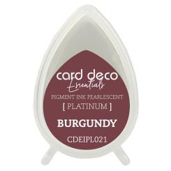 Card Deco Essentials Platinum Stempelkissen Perlmutt Burgund Burgund
