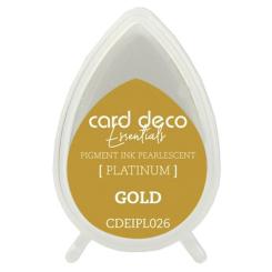 Card Deco Essentials Platinum Stempelkissen Perlmutt Gold Gold