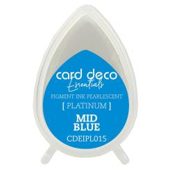 Card Deco Essentials Platinum Stempelkissen Perlmutt Mittelblau Mittelblau