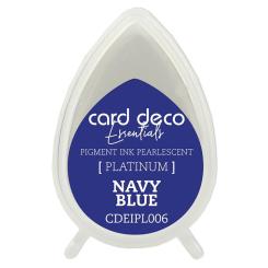 Card Deco Essentials Platinum Stempelkissen Perlmutt Navy Blau Navy Blau