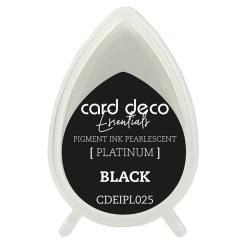 Card Deco Essentials Platinum Stempelkissen Perlmutt Schwarz Schwarz